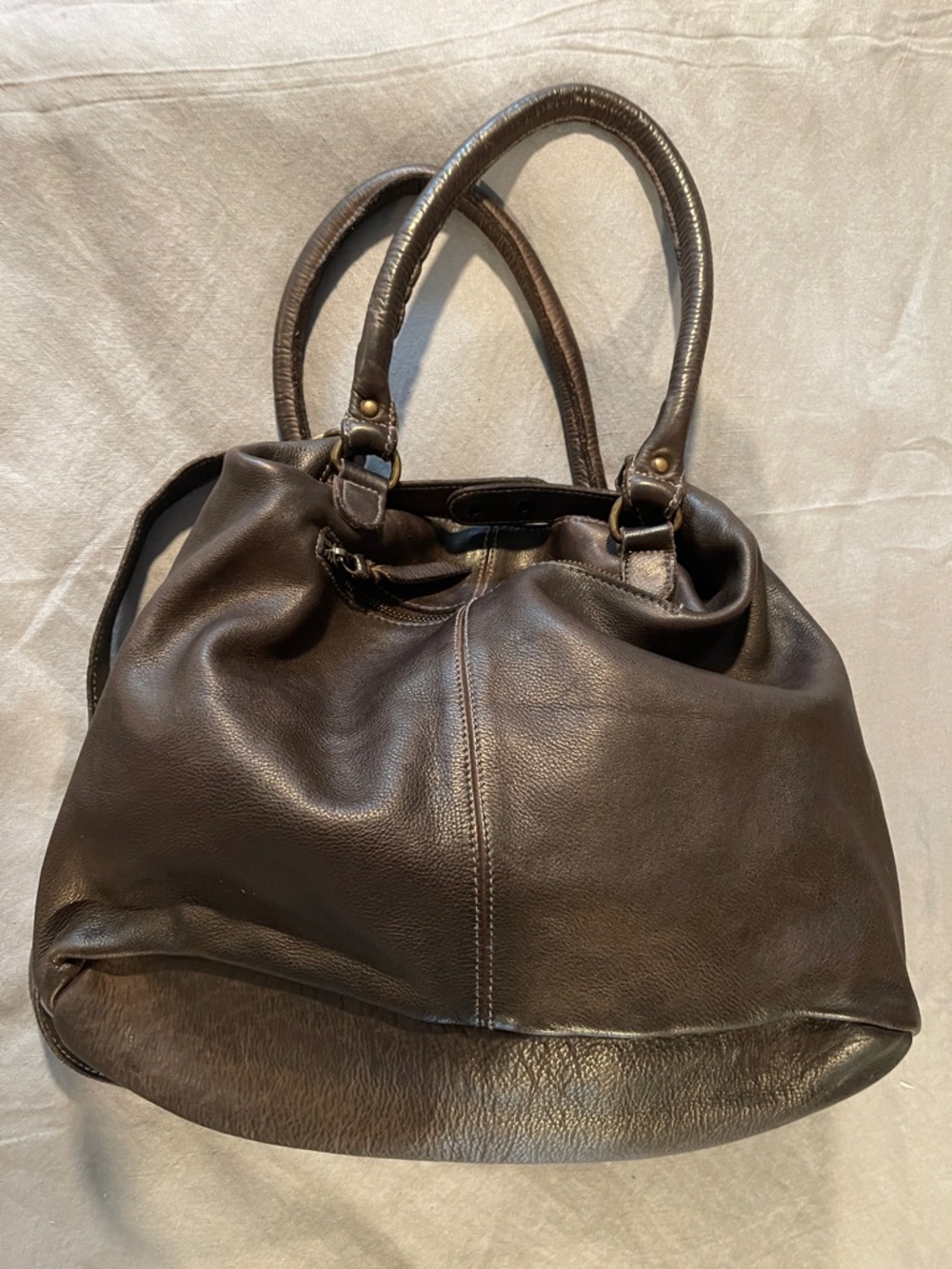 Amsterdam Heritage Leather Shoulder Bag with Top Handles - Picture 2 of 14
